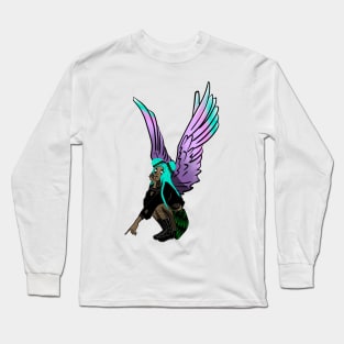 Blue haired angel Long Sleeve T-Shirt